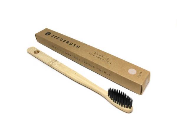 Bamboo 'Zerobrush' Toothbrush - Adult Soft Bristle image